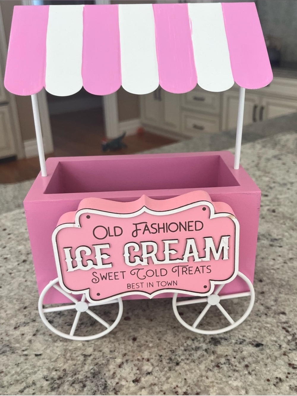 Double sided spring and summer pink cart